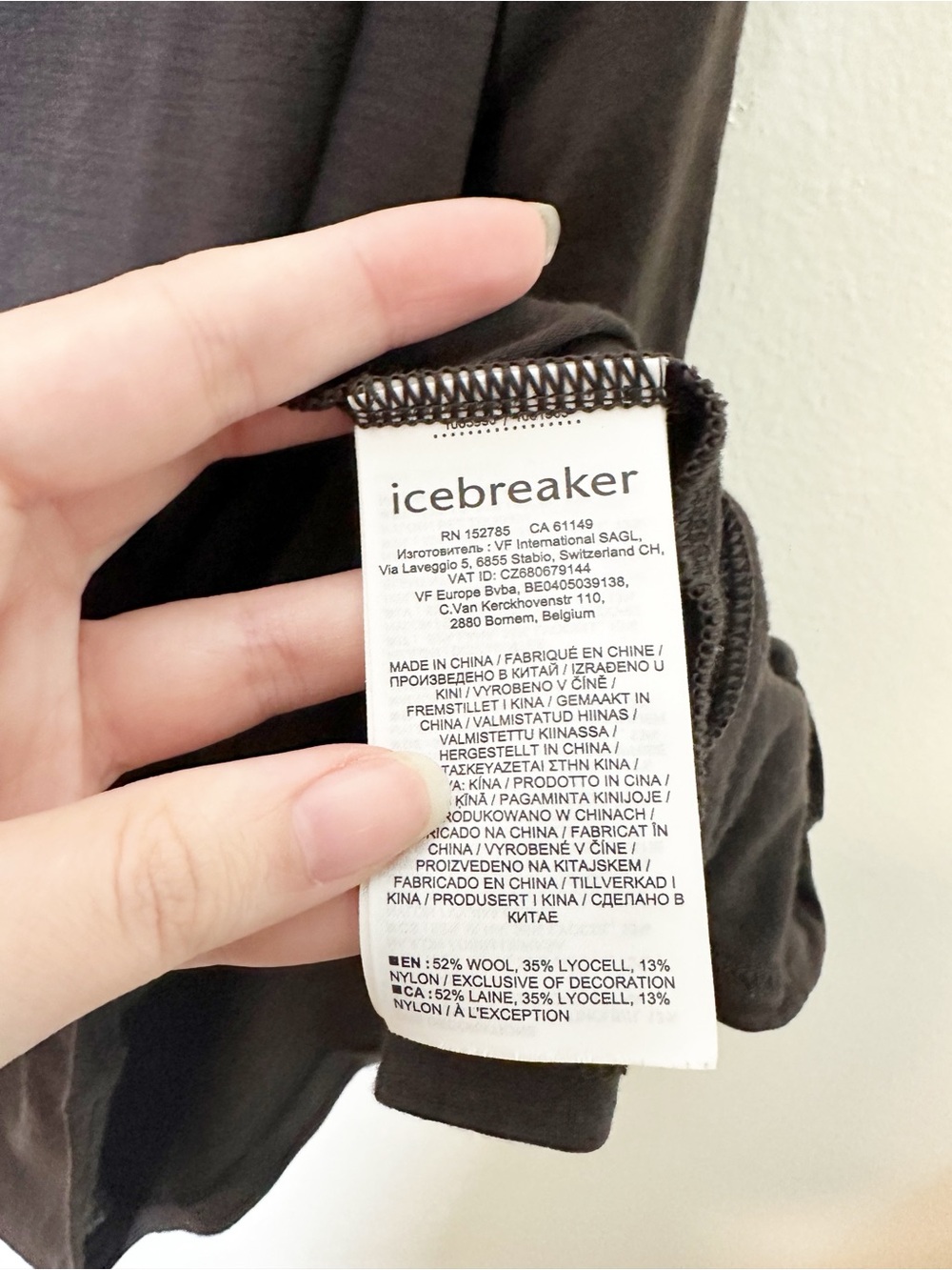Icebreaker Men's Cool Lite Merino Wool Cardigan Ebony Dark Brown Black Medium - Picture 5 of 7